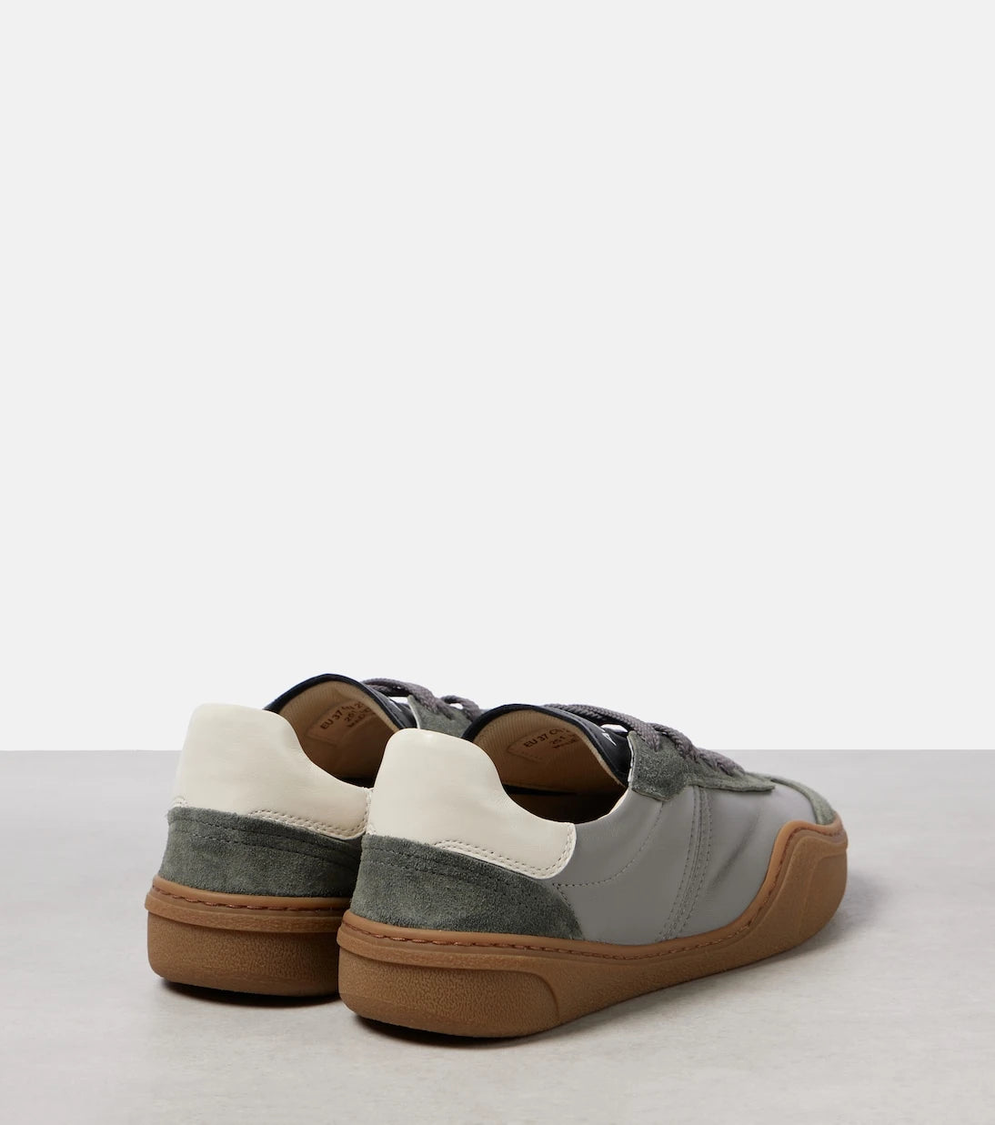 Acne Studios - Bars suede and leather sneakers