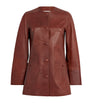 Liberowe Brown Rani Leather Jacket