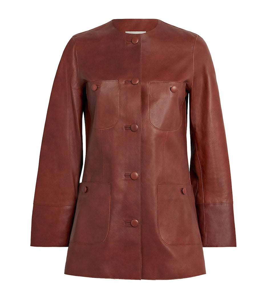 Liberowe Brown Rani Leather Jacket