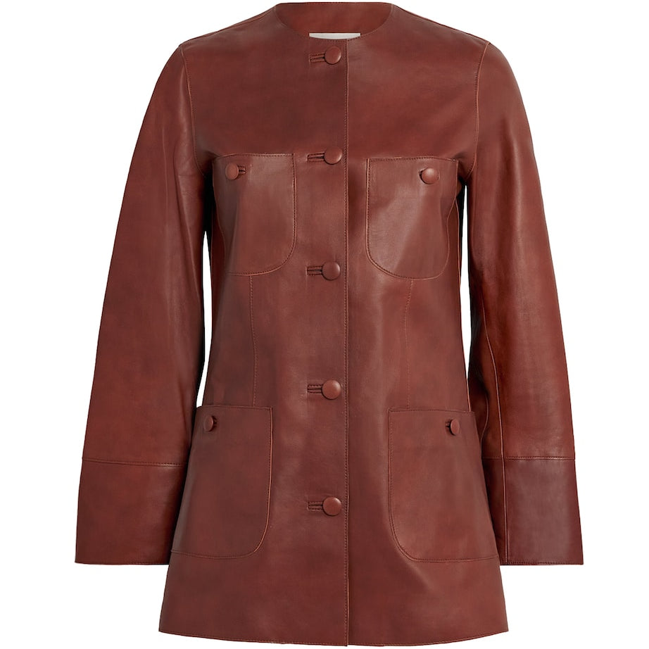 Liberowe Brown Rani Leather Jacket