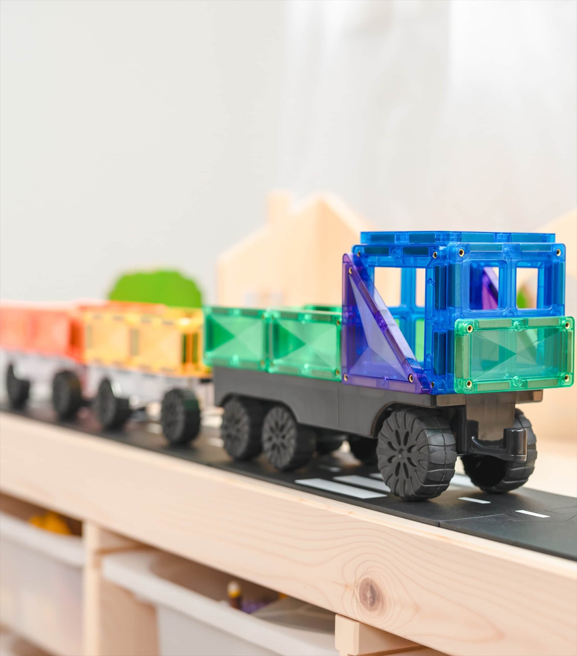 Connetix Tiles Rainbow Transport Pack Play Set
