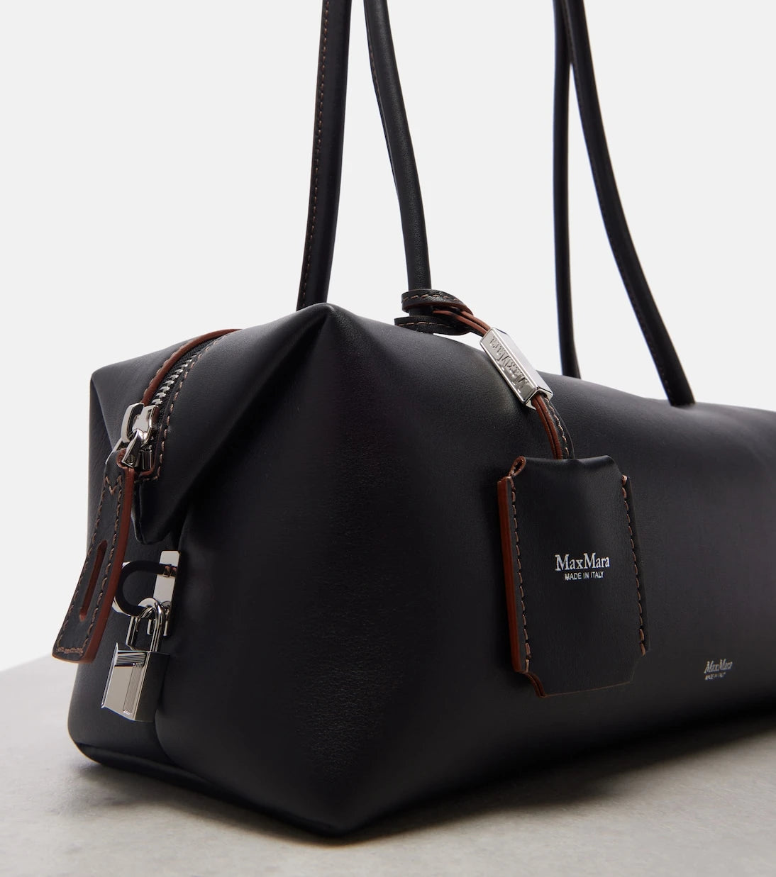Max Mara - Holdall Small leather tote bag