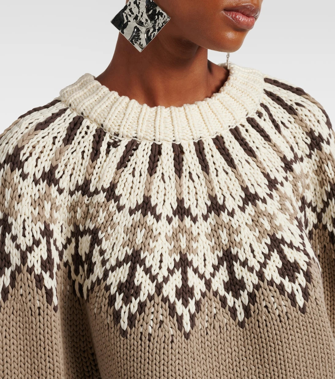 Altuzarra - سترة Marty Fair Isle القطنية