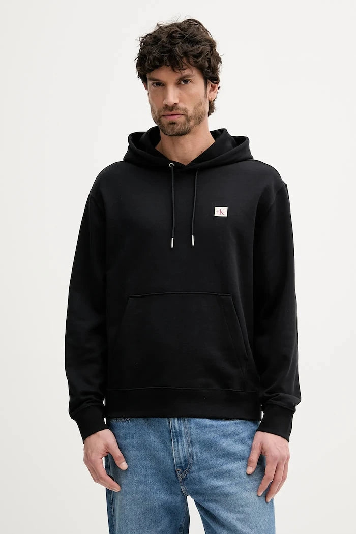 Calvin Klein Jeans Erkek Pamuklu Kapüşonlu Sweatshirt