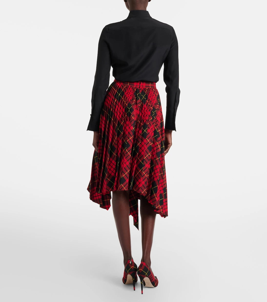 McQueen - MacQueen Tartan pleated midi skirt