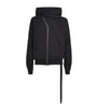 Rick Owens Black Cotton Mountain Hoodie