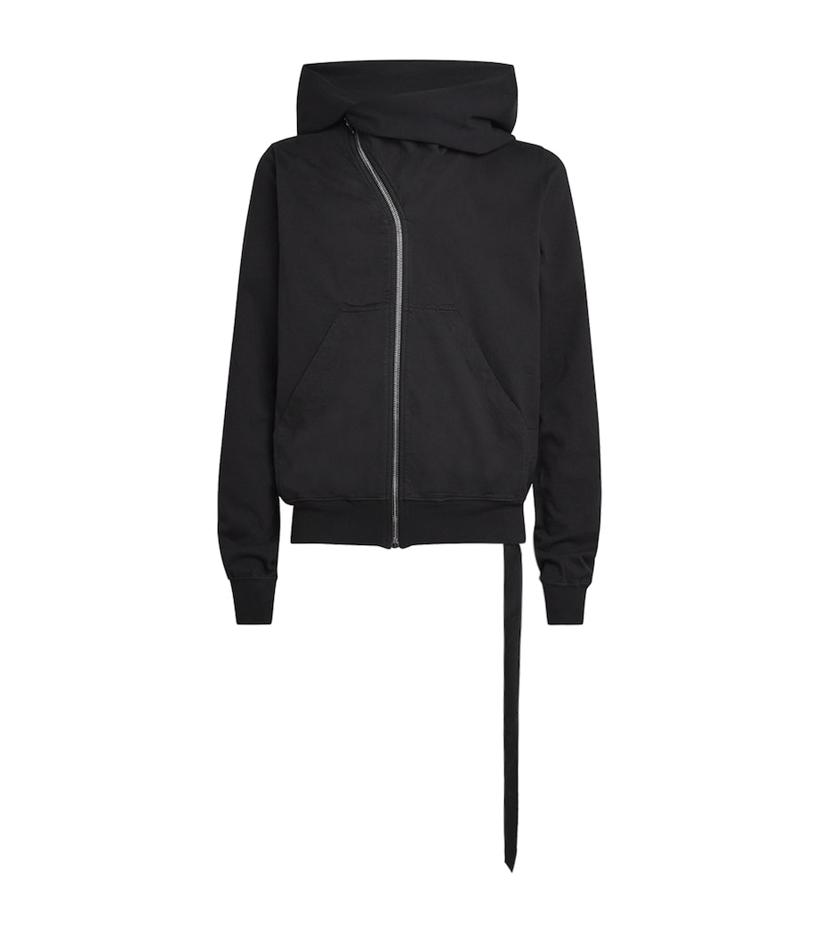 Rick Owens Black Cotton Mountain Hoodie