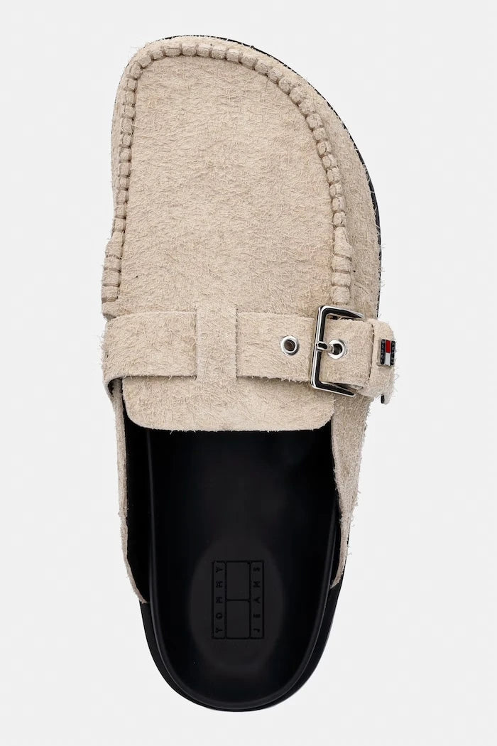 Tommy Jeans Kadın Süet Terlik Sabot TJW COMFORT SUEDE MULE