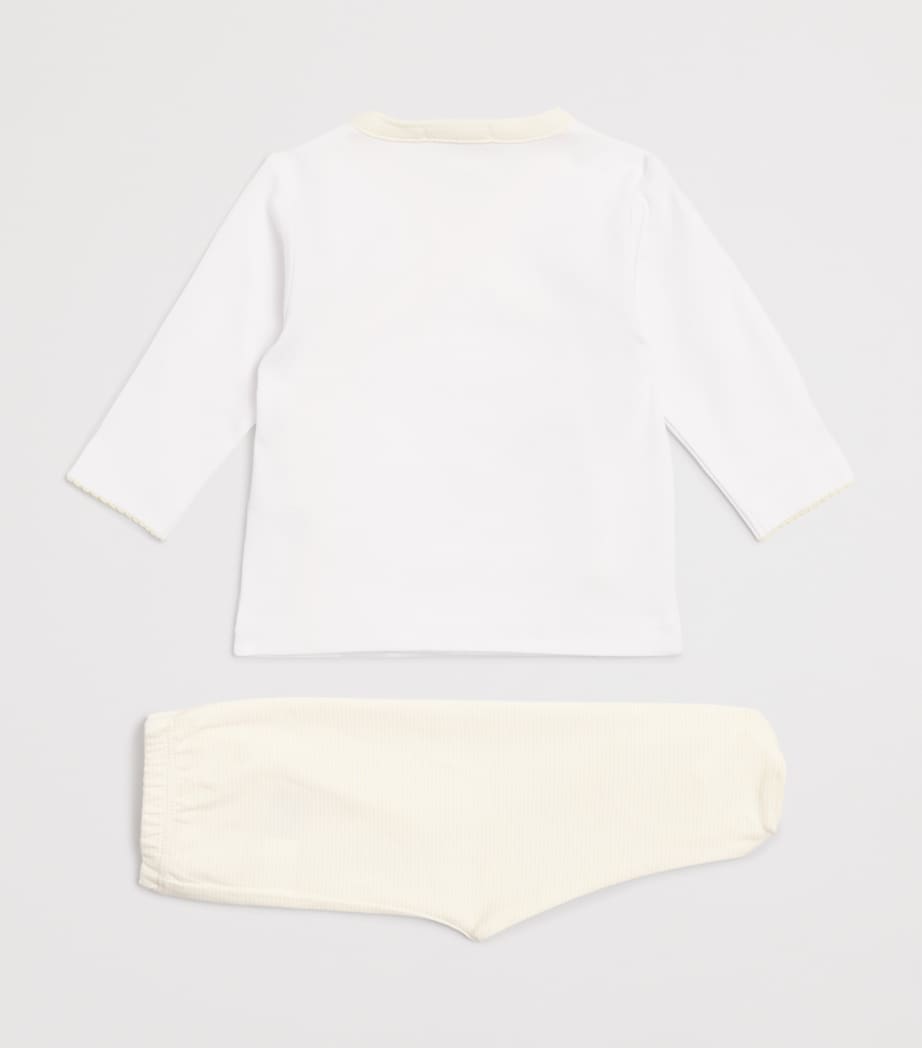 Kissy Kissy Pima Cotton Duck Pond Top and Footed Trousers Set (Newborn-6 Months)