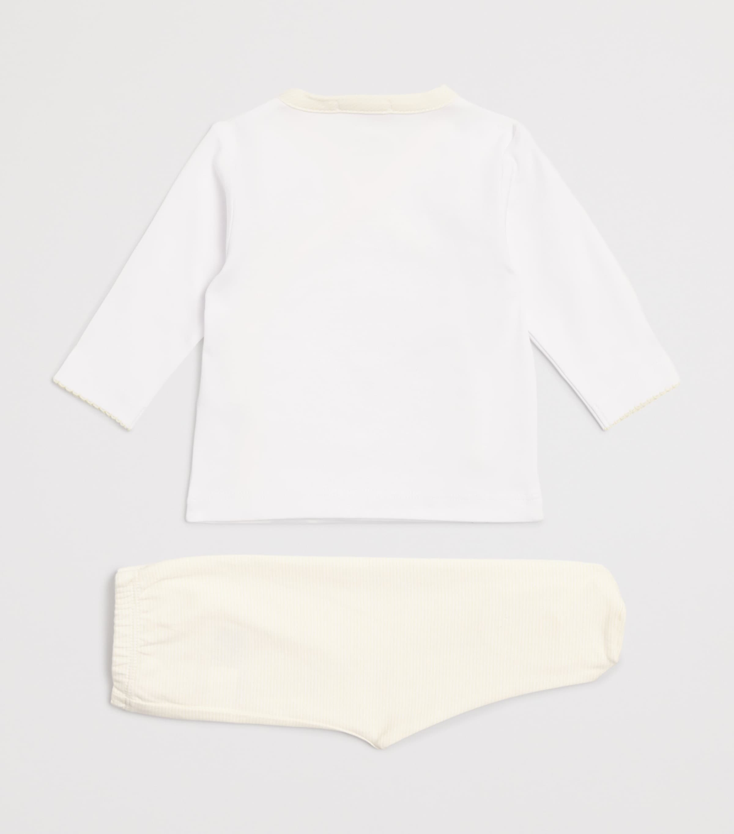 Pima Cotton Duck Pond Top and Footed Trousers Set (Newborn-6 Months)