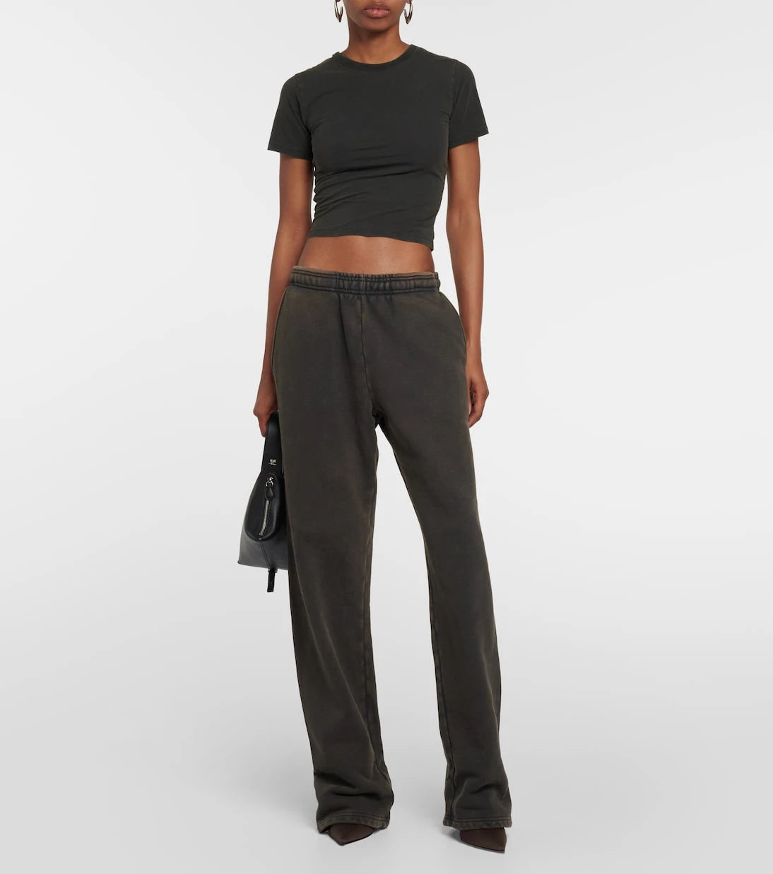 Entire Studios - Cropped cotton jersey top