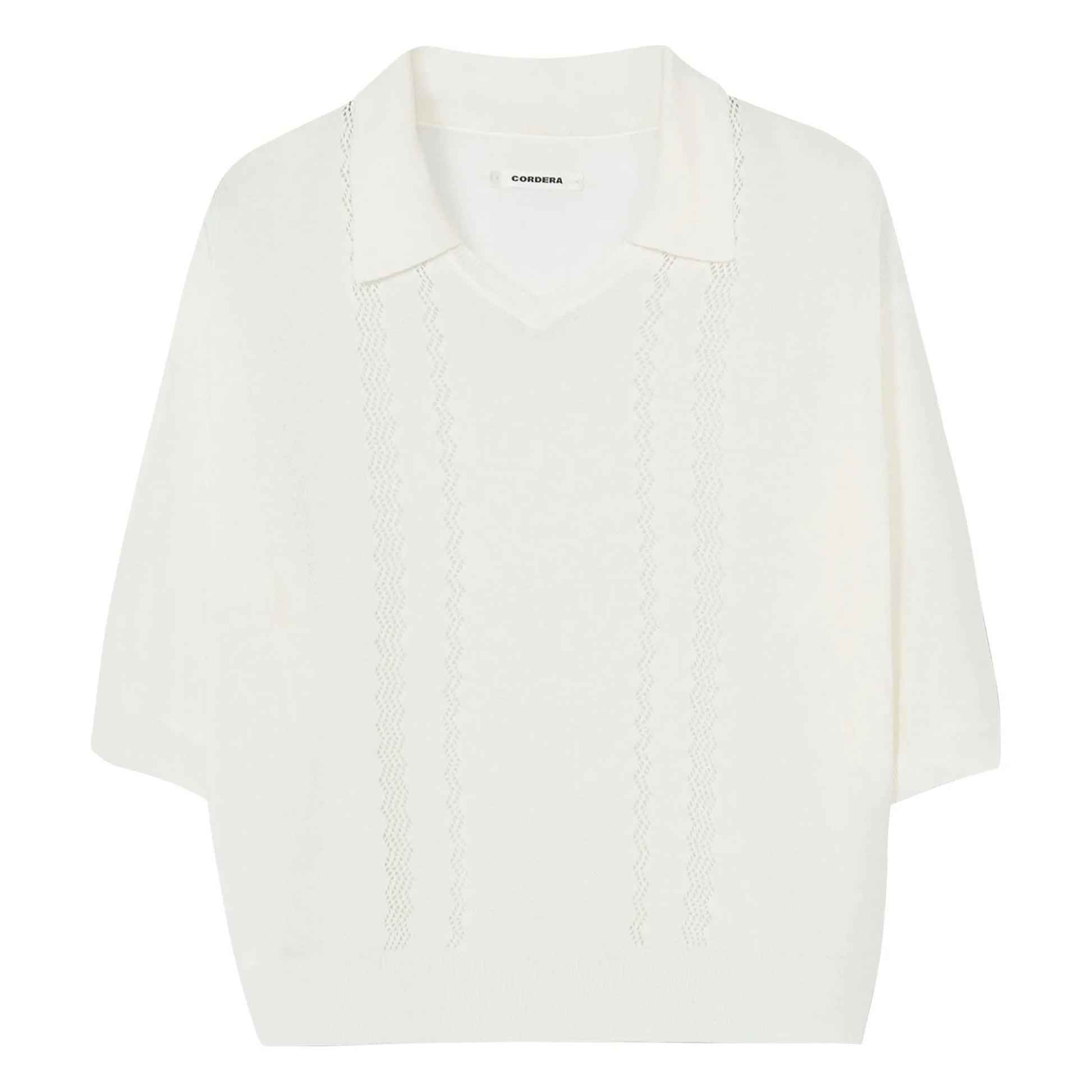 Cordera - Knit Polo | White