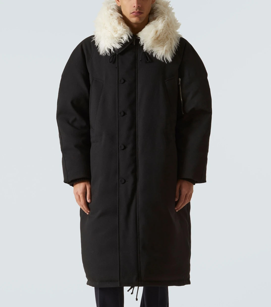 Jil Sander - Faux fur-trimmed down jacket