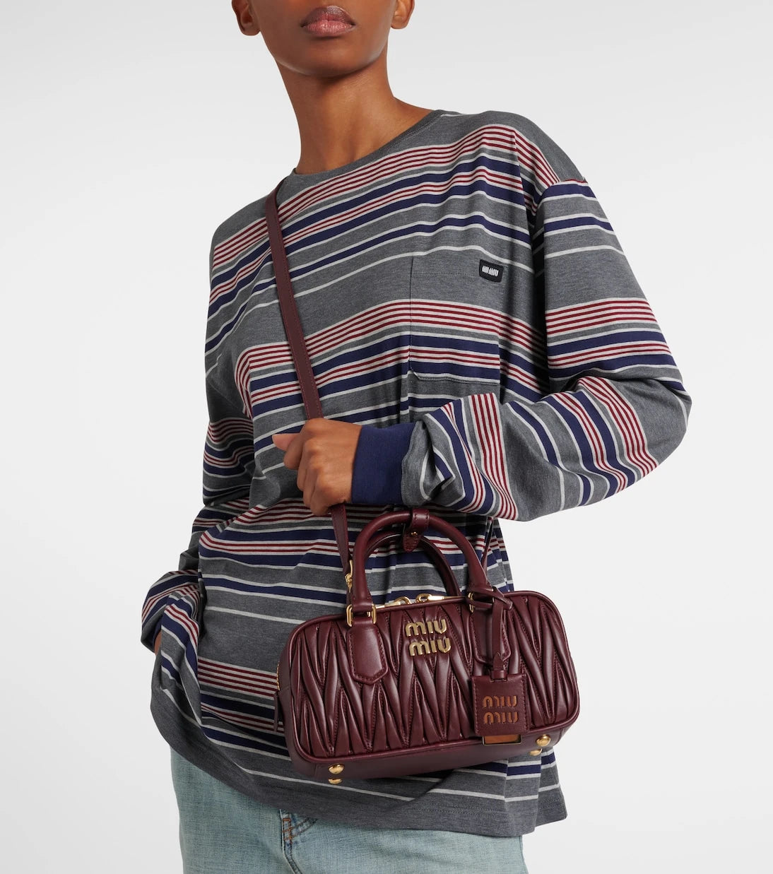 Miu Miu - Arcadie matelassé leather tote bag