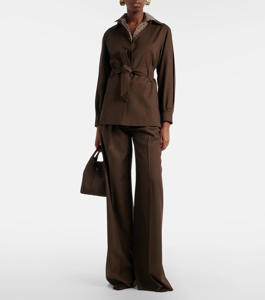 Max Mara - Belted virgin wool blazer