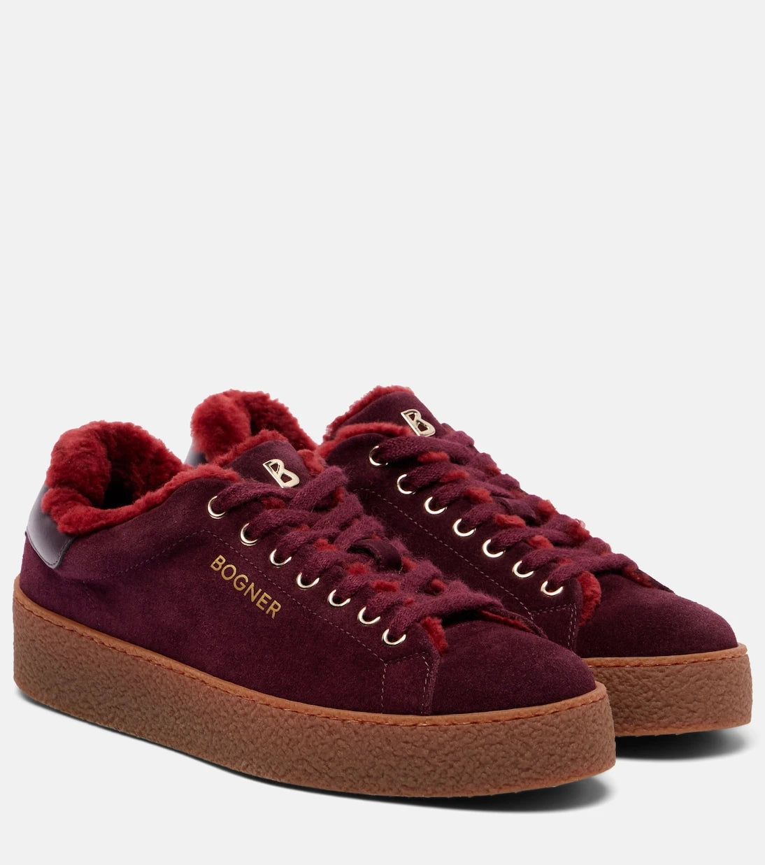 Bogner - Lucerne shearling-lined suede sneakers