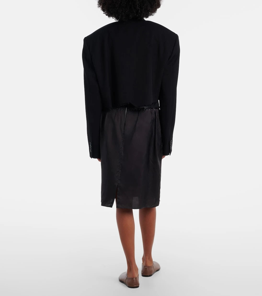 Maison Margiela - Paneled midi skirt