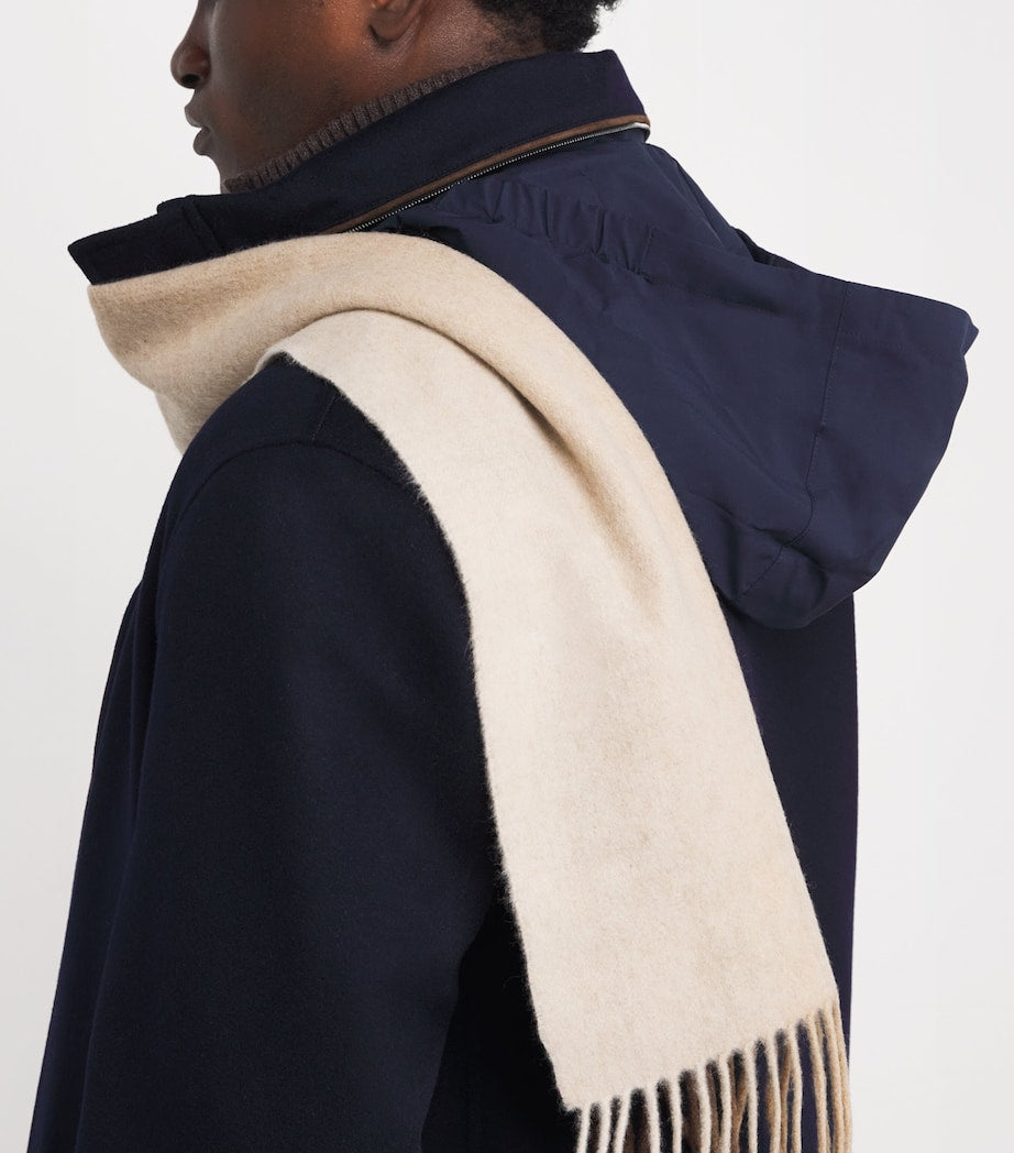 Paul & Shark Navy Cashmere Padded Hybrid Coat