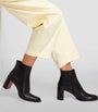 Christian Louboutin Black Adoxa Leather Ankle Boots 70