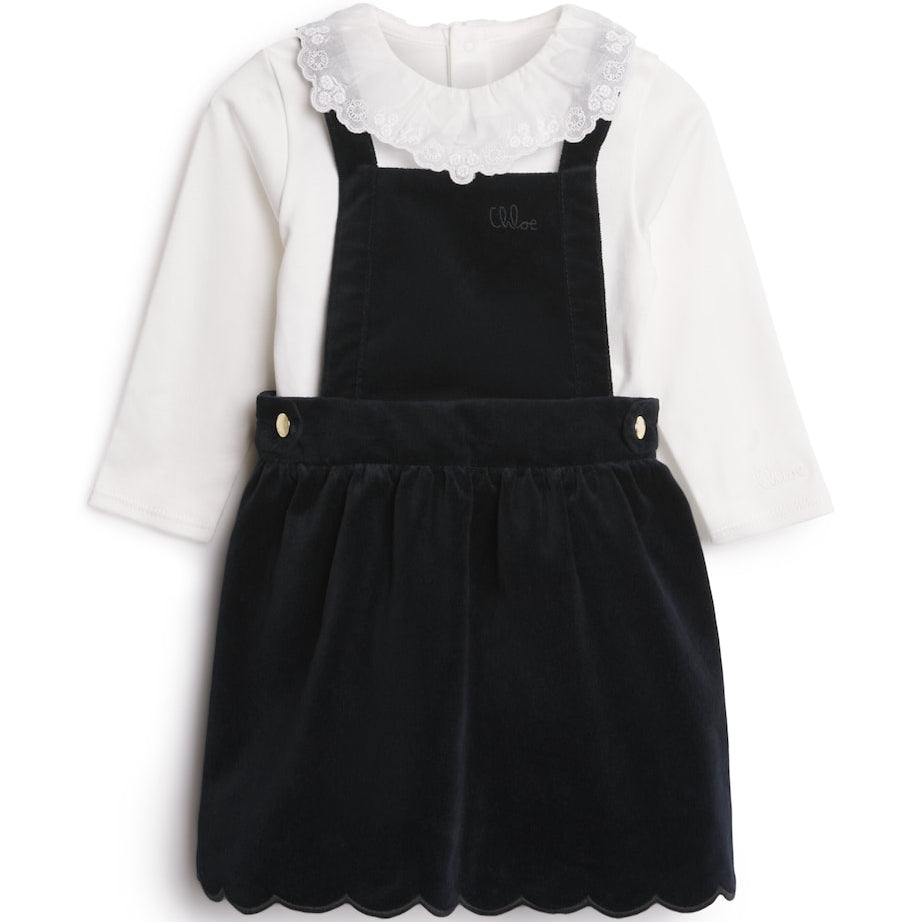 Chloé Kids Cotton Dress and T-Shirt Set (2-3 Years)