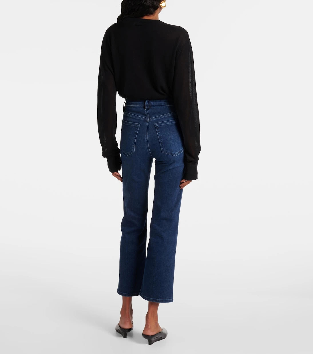 Frame - Reboot Crop high-rise bootcut jeans