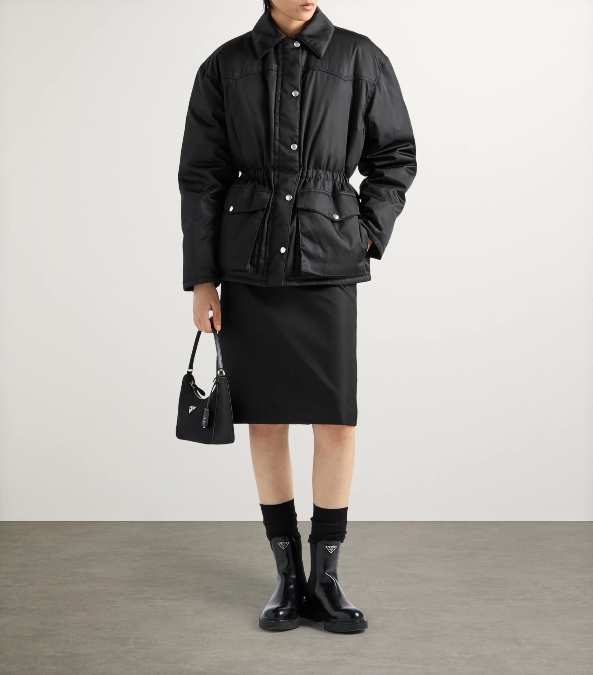 Prada Black Re-Nylon Down Jacket