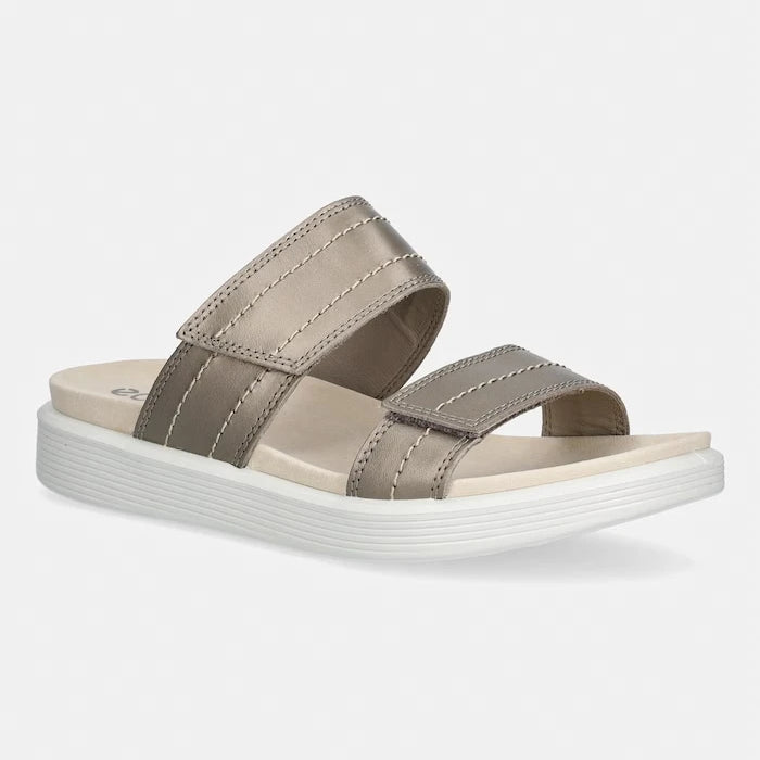 Ecco чехли дамски от кожа Soft Sandal W