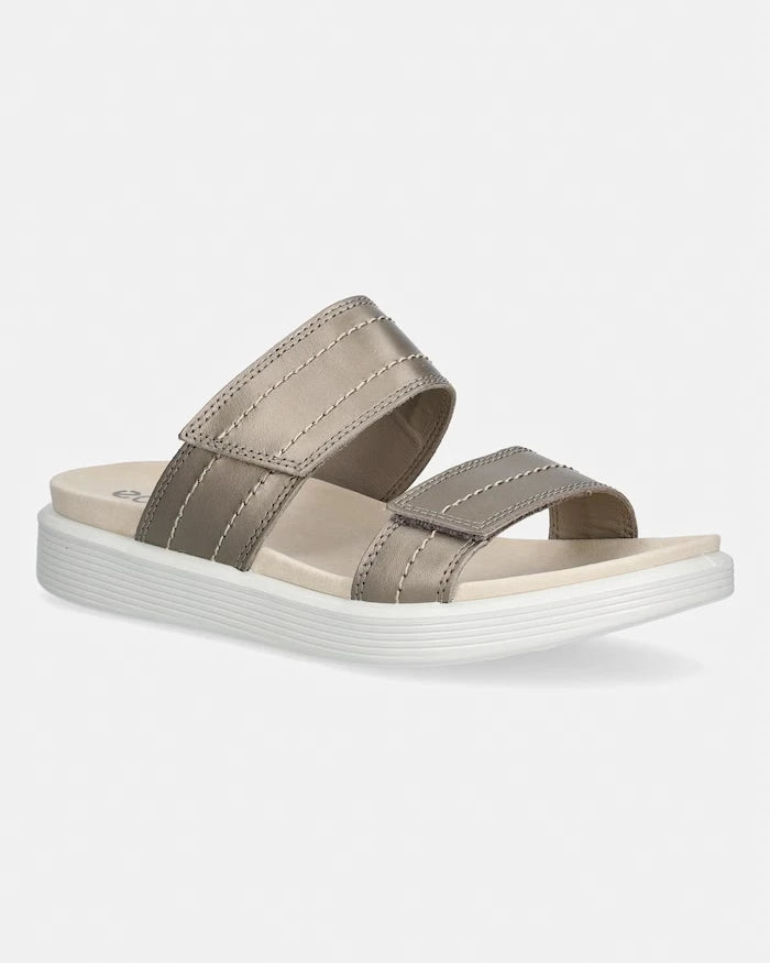 Ecco чехли дамски от кожа Soft Sandal W