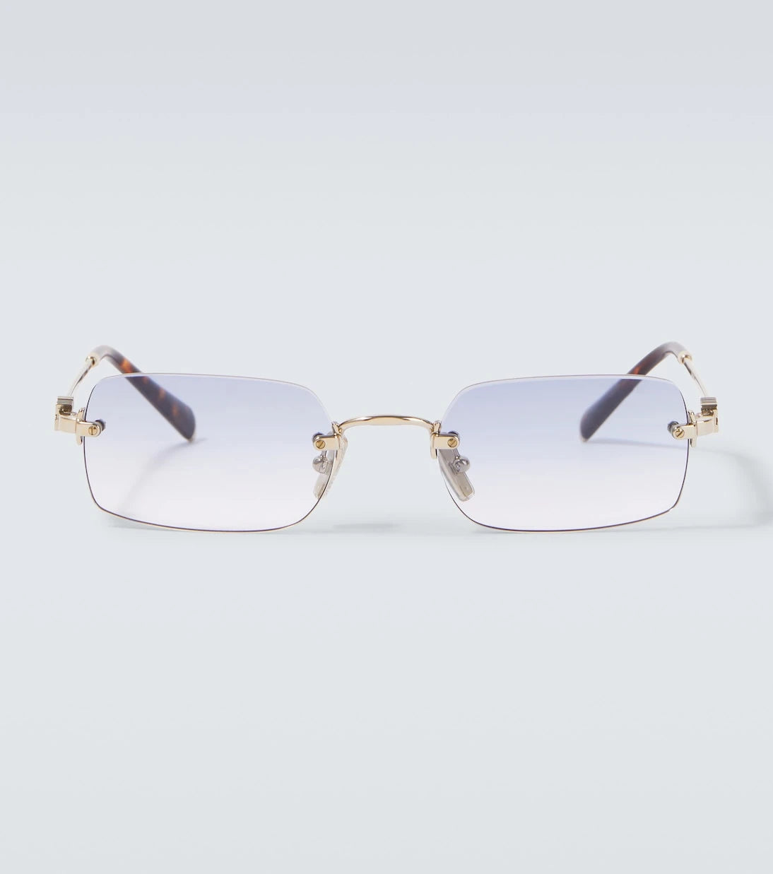 Miu Miu - Logo rectangular sunglasses