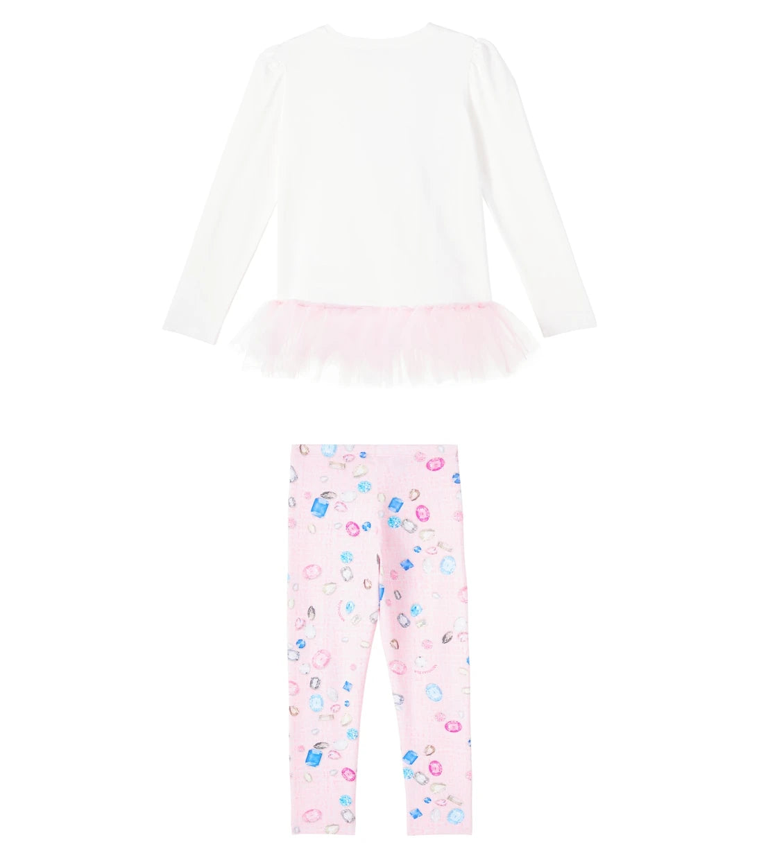 Monnalisa - Cotton-blend top and leggings set