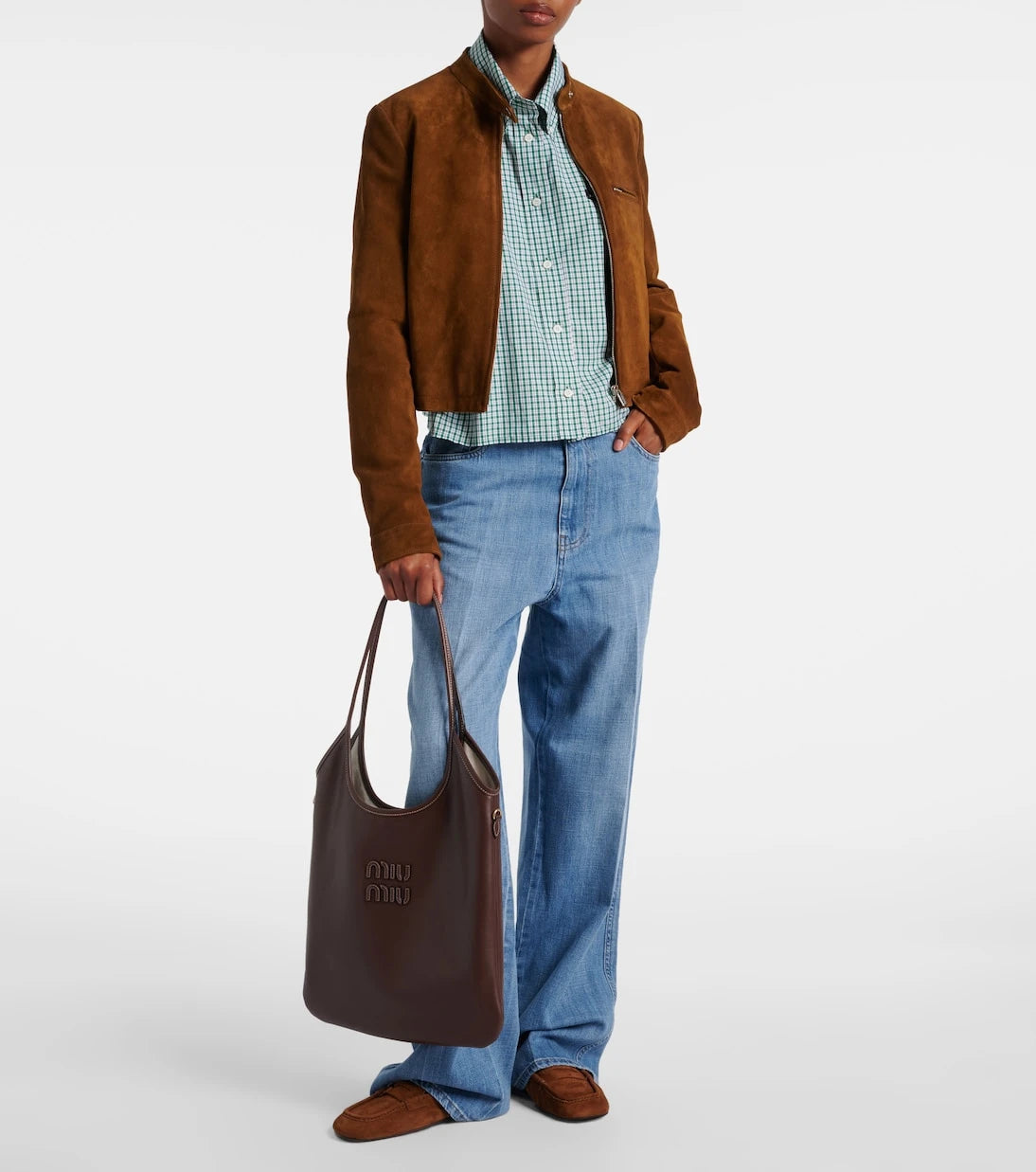 Miu Miu - Ivy Medium leather tote bag