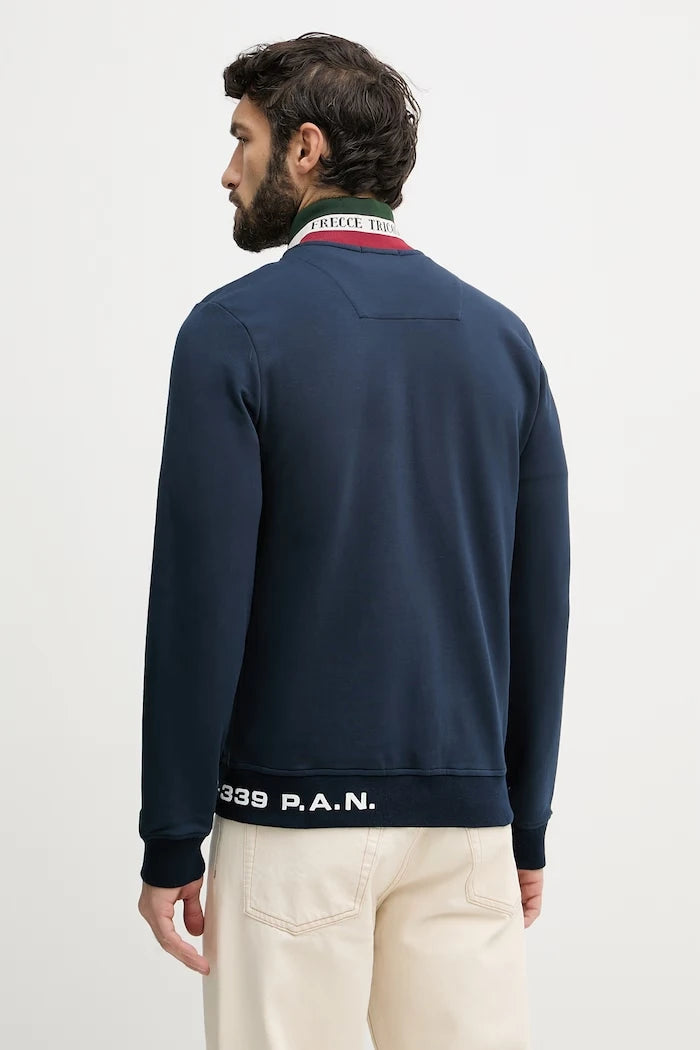Aeronautica Militare erkek fermuarlı sweatshirt