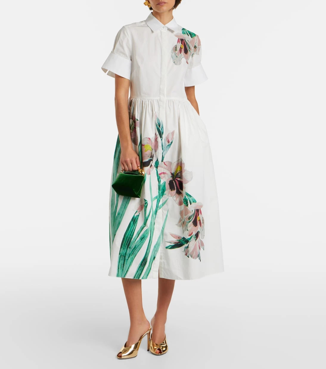 Erdem - Bloom Micro velvet top-handle bag