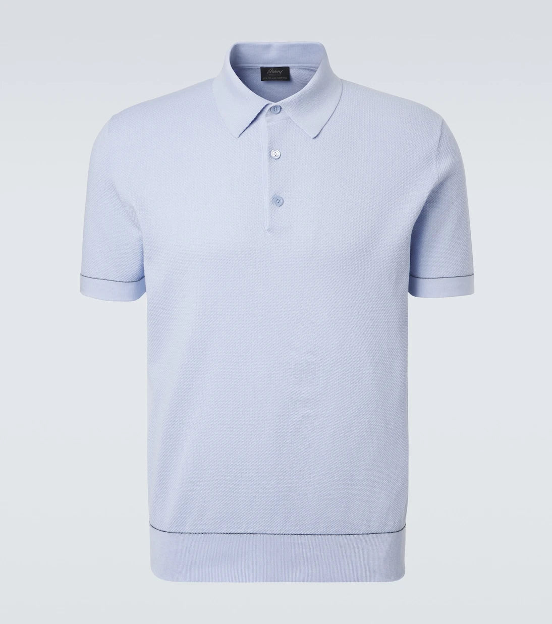 Brioni - Cotton piqué polo shirt