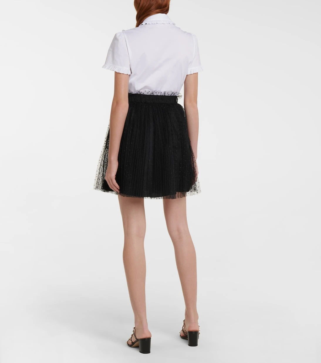 REDValentino - Point d'Esprit tulle miniskirt