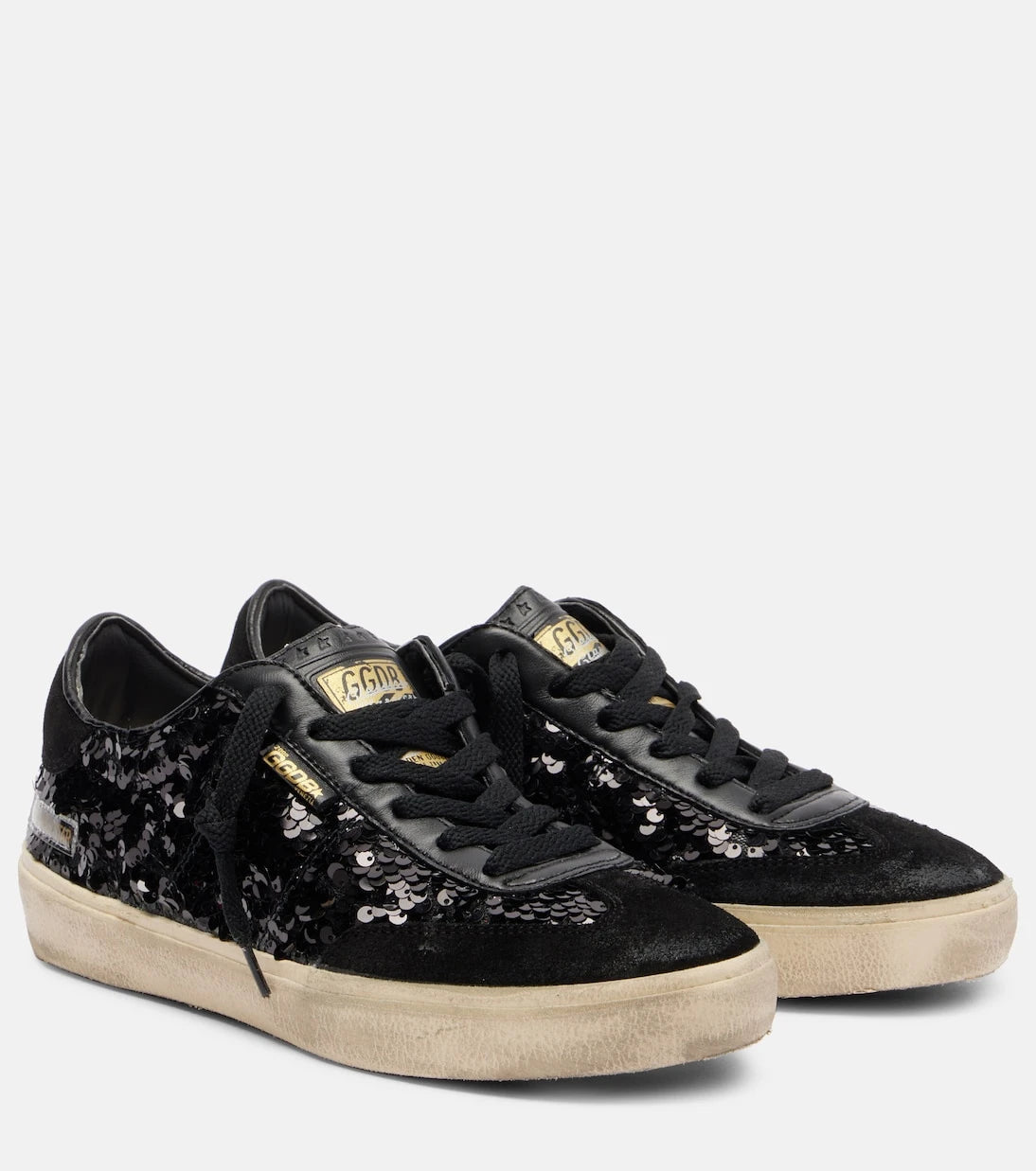 Golden Goose - Soul Star sequined leather sneakers