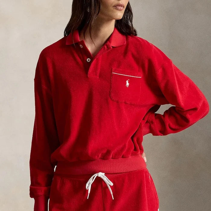 Polo Ralph Lauren kadın pamuklu sweatshirt LT WT COTTON TERRY-KNT-POLO