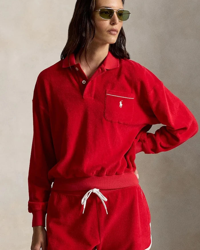 Polo Ralph Lauren kadın pamuklu sweatshirt LT WT COTTON TERRY-KNT-POLO