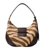 Jimmy Choo Small Bar Pony Hair-Leather Shoulder Bag