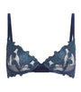 Blue Lily Embroidered Plunge Demi Bra