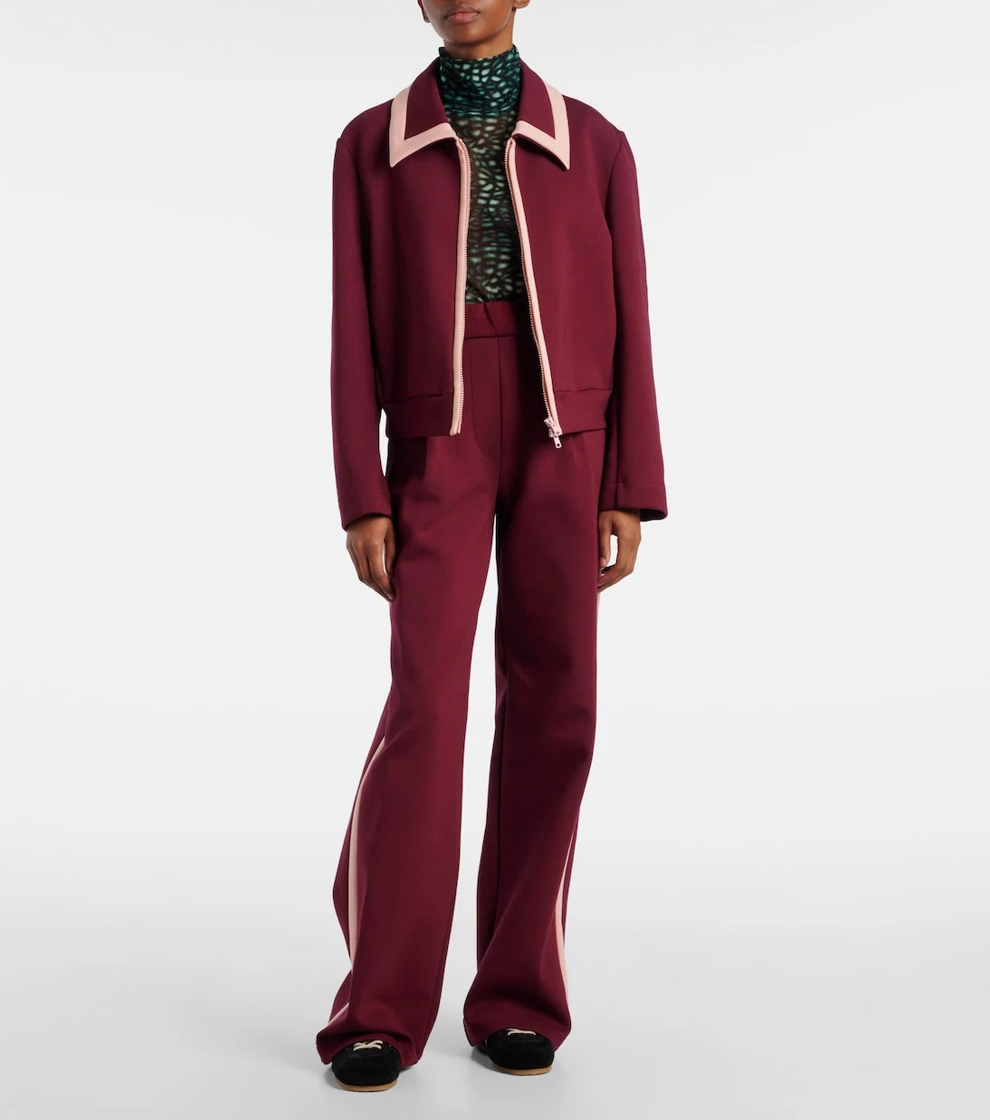 Dries Van Noten - High-rise cotton-blend wide-leg pants