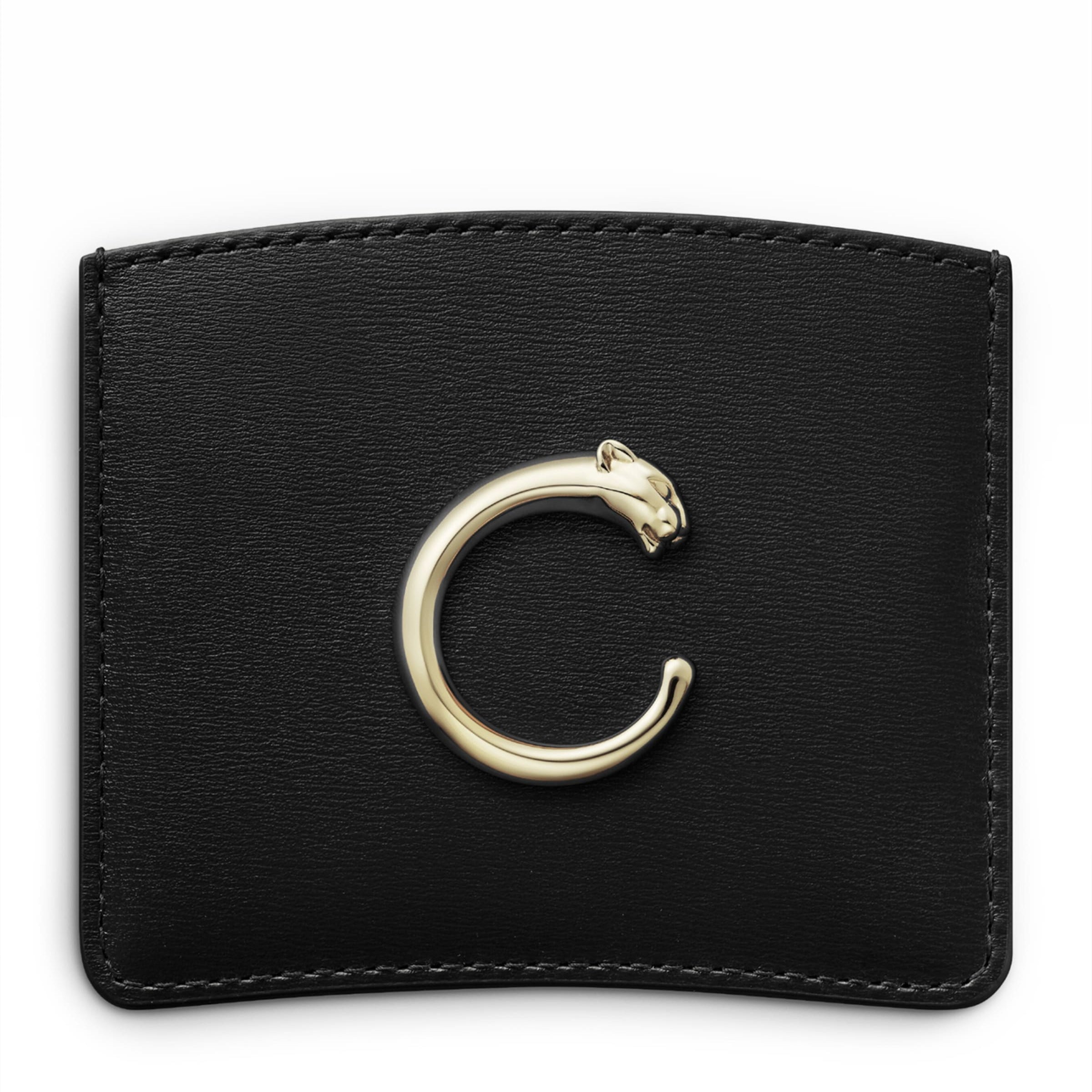 Black Panthère de Cartier Simple Card Holder