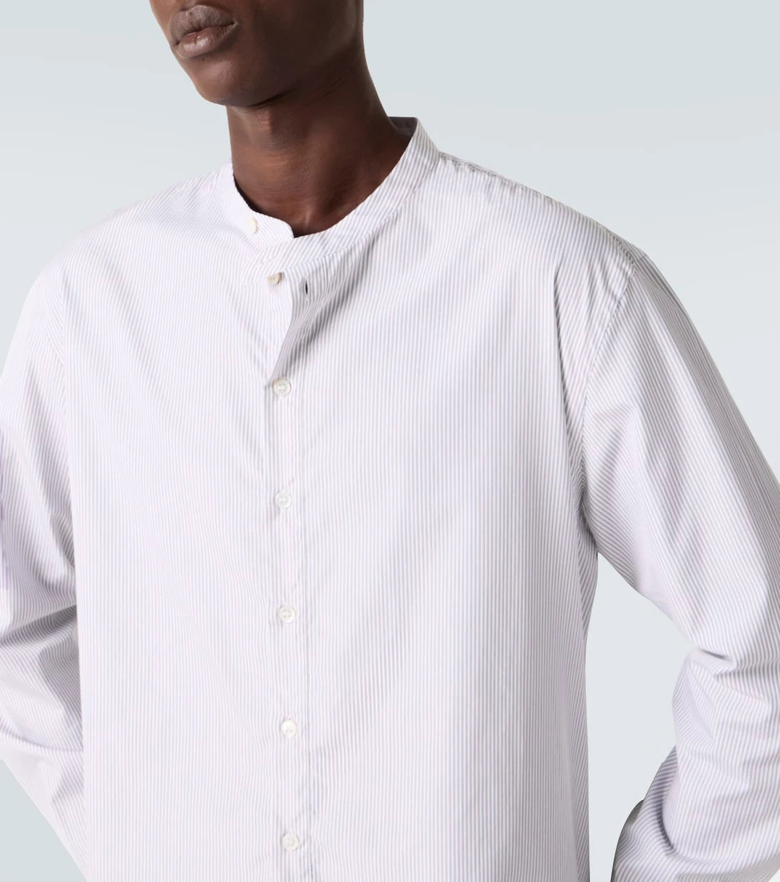 Studio Nicholson - x Aaron Levine Nick striped cotton shirt