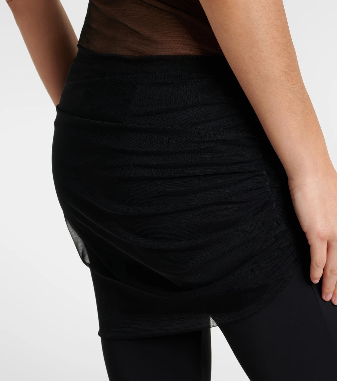 Nensi Dojaka - Cropped tulle-trimmed leggings