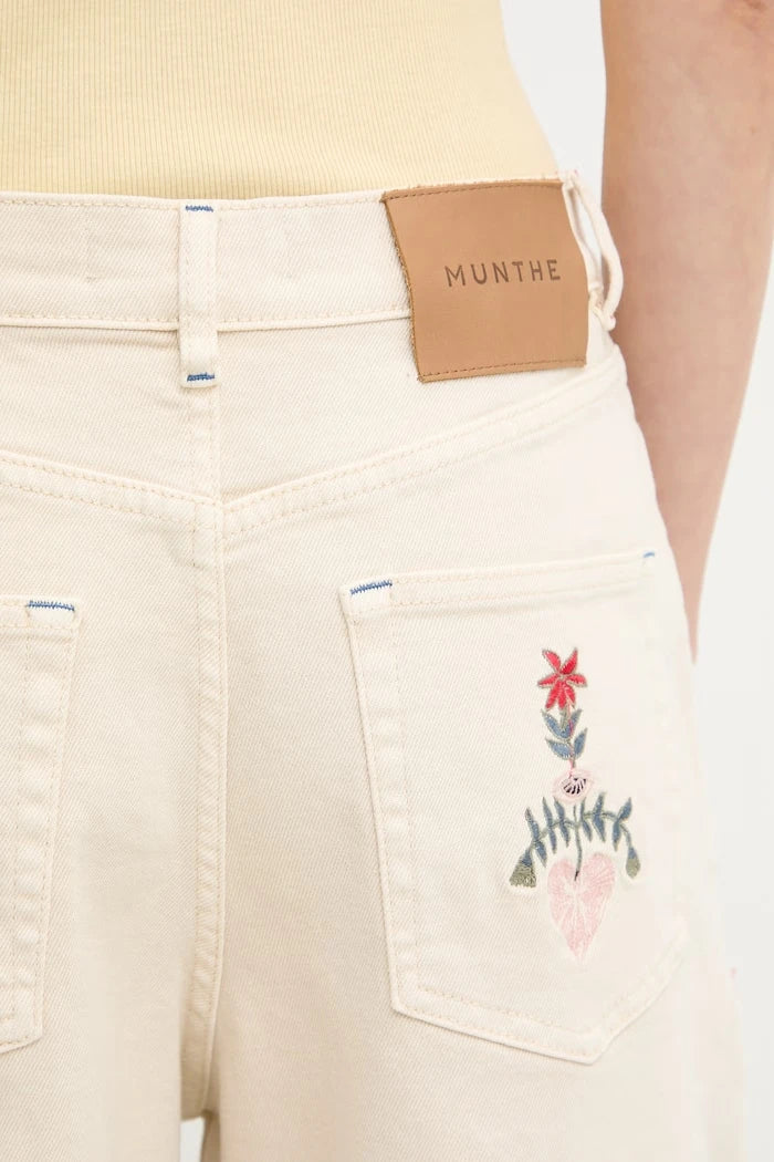 MUNTHE kadın denim bermuda şort BREYLA