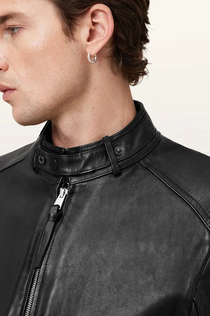Кожено яке AllSaints CORA