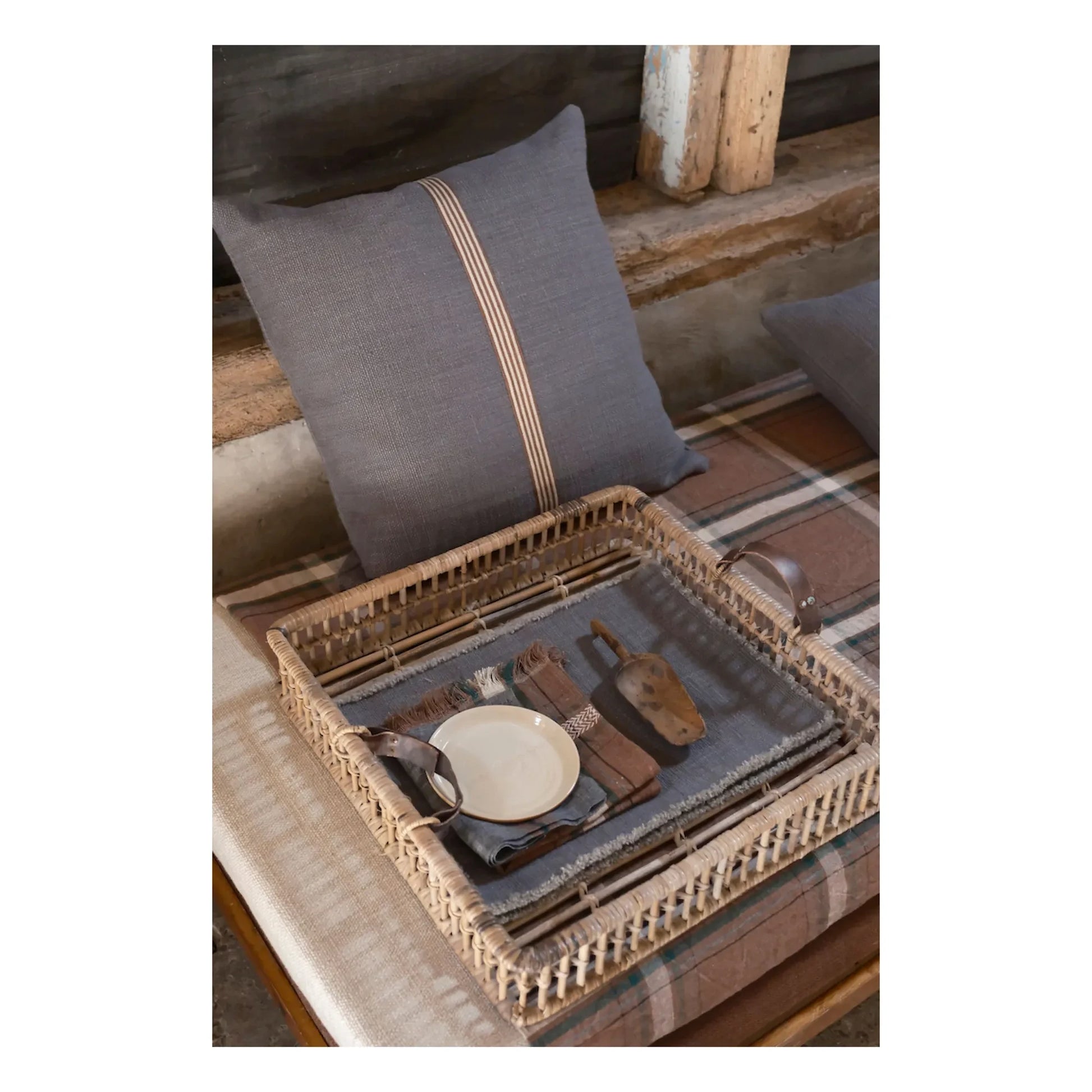 Libeco - Jasper linen cushion cover | Carbon