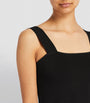 Maje Black Square-Neck Crop Top