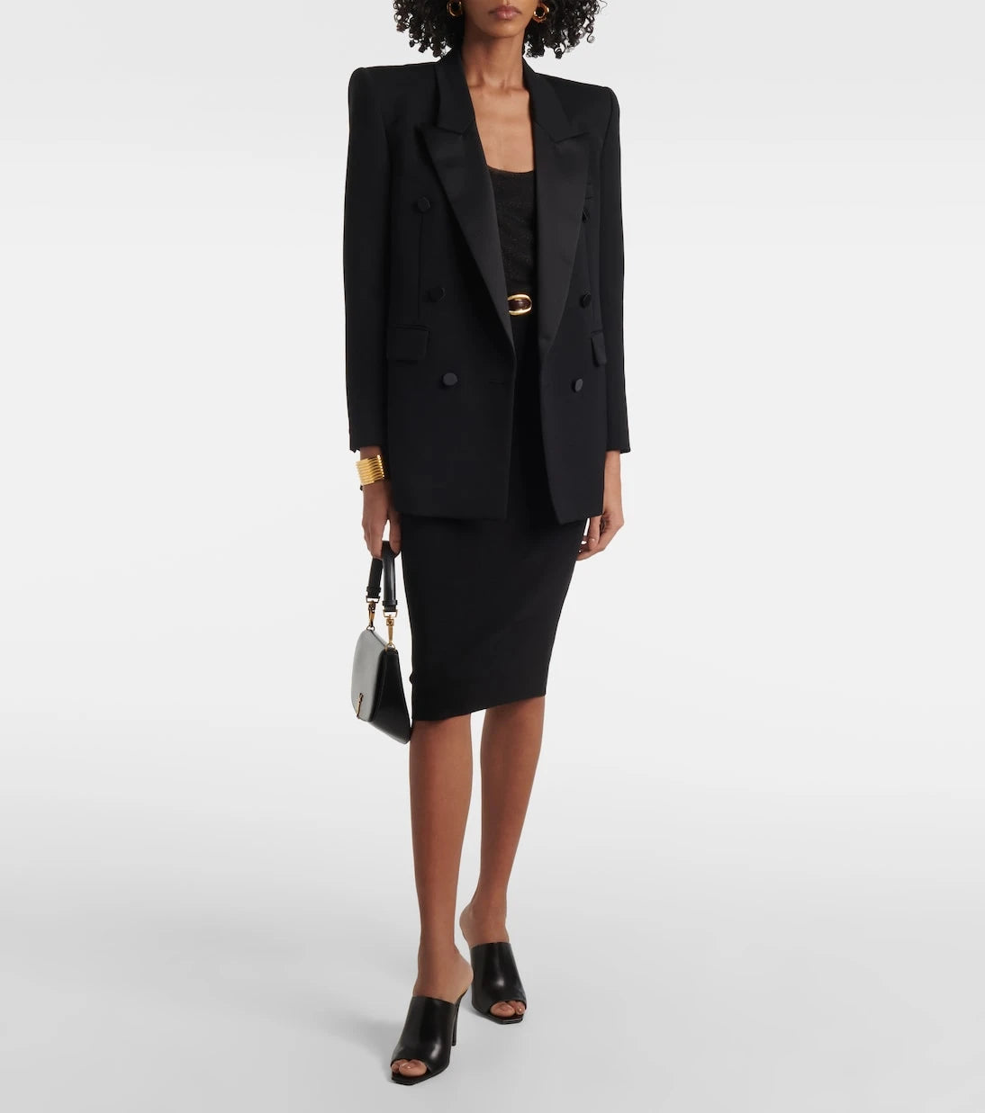 Saint Laurent - Jill 95 leather mules