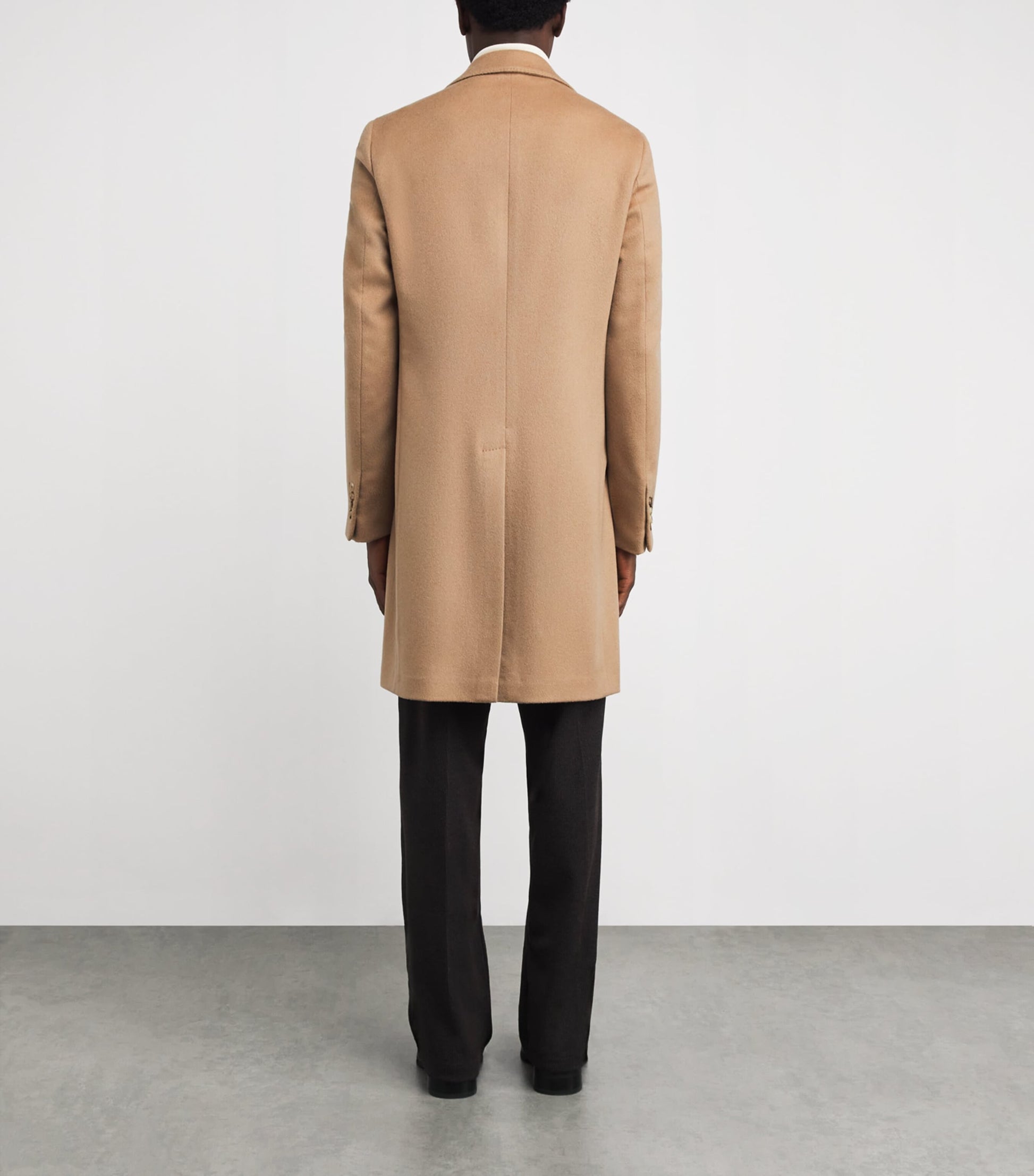 Pal Zileri Beige Wool-Cashmere Overcoat
